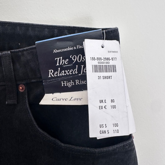 NWT Abercrombie Black Jeans - Picture 4 of 5